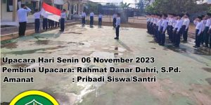 Upacara-Bendera-06-Nov-2023-Pribadi Siswa/Santri